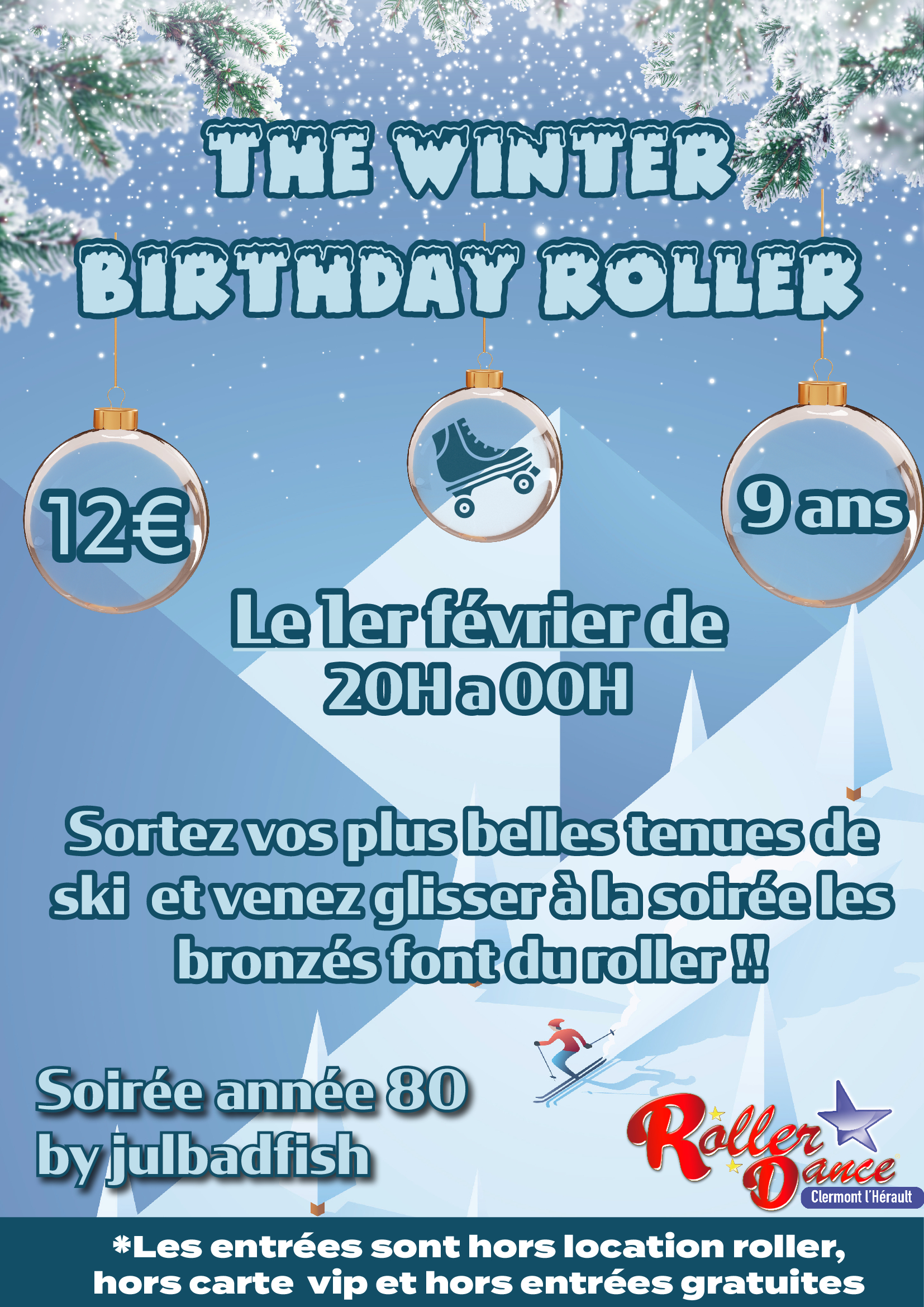 Patineuses artistiques en justaucorps bleu avec Yohiko Art Groupe de patineuses artistiques en justaucorps bleu et tutu blanc, posant avec leur entraîneur devant une fresque murale "Yohiko Art".